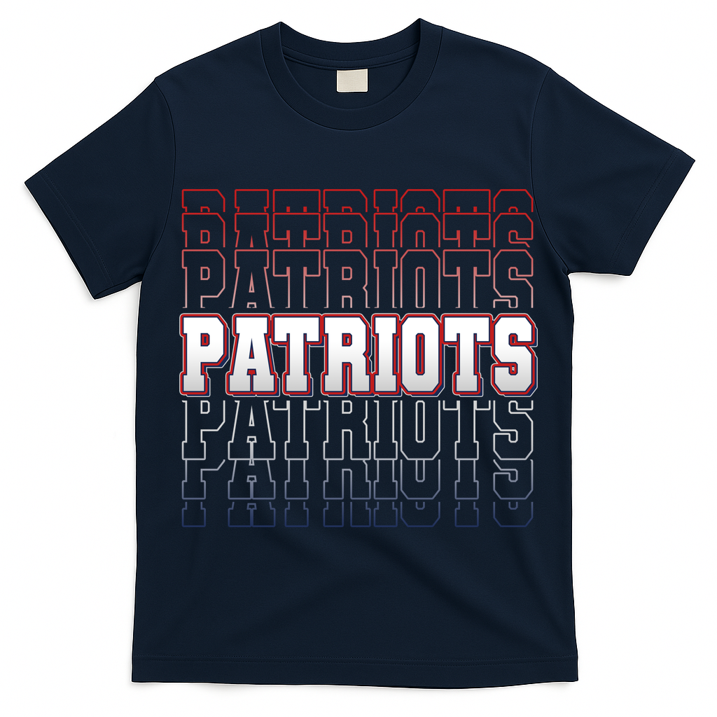 Vintage Retro Patriots Football  T-Shirt