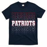 Vintage Retro Patriots Football  T-Shirt