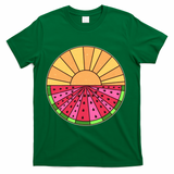 Vintage Retro Summer Sunshine Watermelon T-Shirt - Green