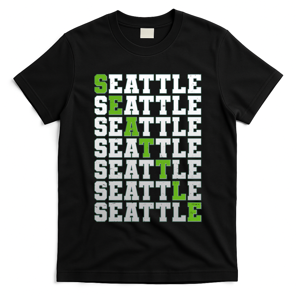 Vintage Retro Seattle Football T-Shirt