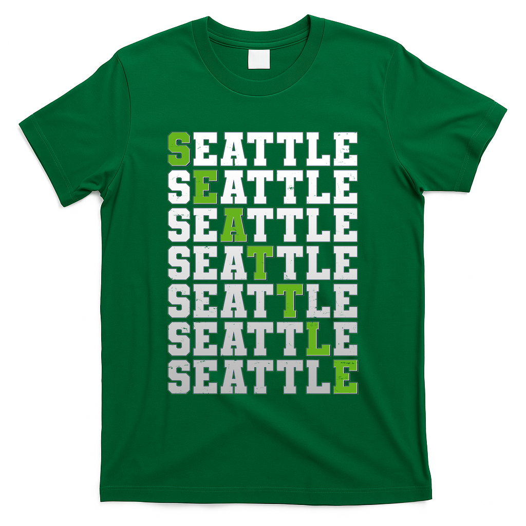 Vintage Retro Seattle Football T-Shirt