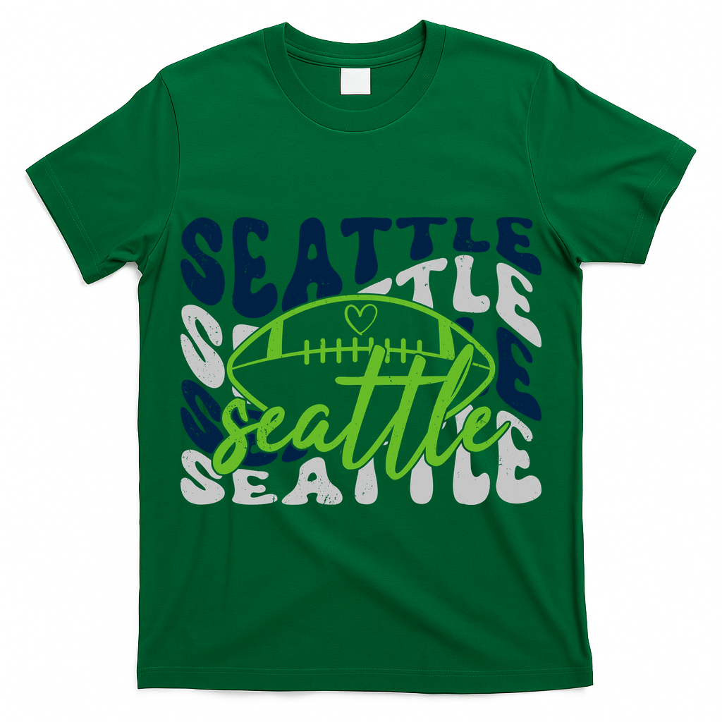 Vintage Retro Seattle Football Sport Fan T-Shirt