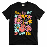 Vintage Rock The Test Funny Test Day For Teachers T-Shirt - Black