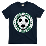 Vintage Saudi Arabia Football Crest 1956 Soccer T-Shirt - Navy Blue