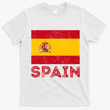 Vintage Spain Country Flag Spanish T-Shirt - White
