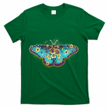 Vintage Summer Flower Floral Butterfly T-Shirt - Green