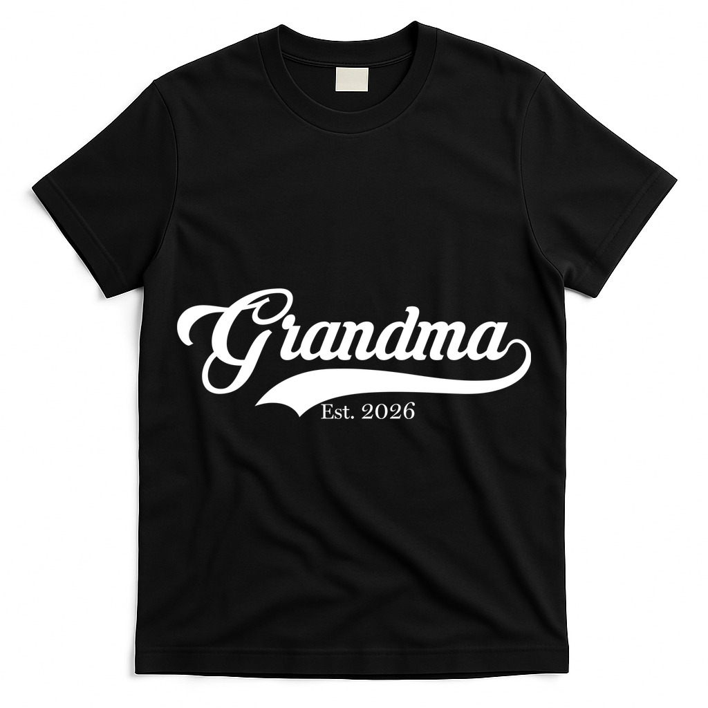 Varsity Style Grandma EST 2026 T-Shirt