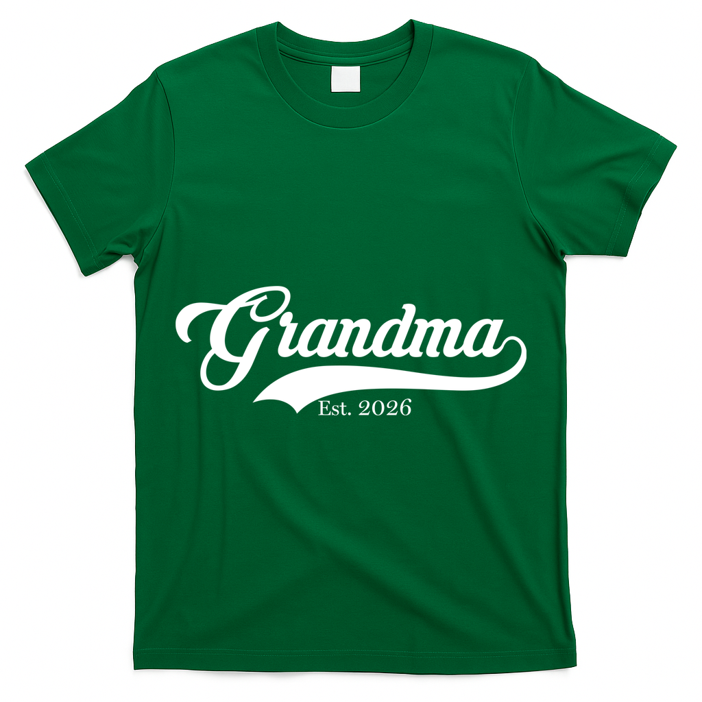 Varsity Style Grandma EST 2026 T-Shirt