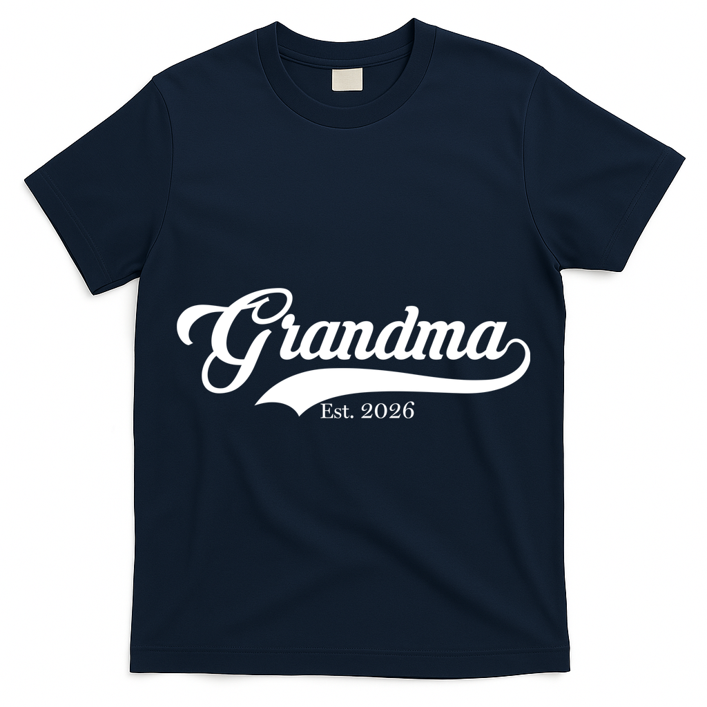 Varsity Style Grandma EST 2026 T-Shirt