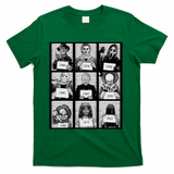 Vintage Scary Horror Movie Halloween Character Autumn T-Shirt - Green