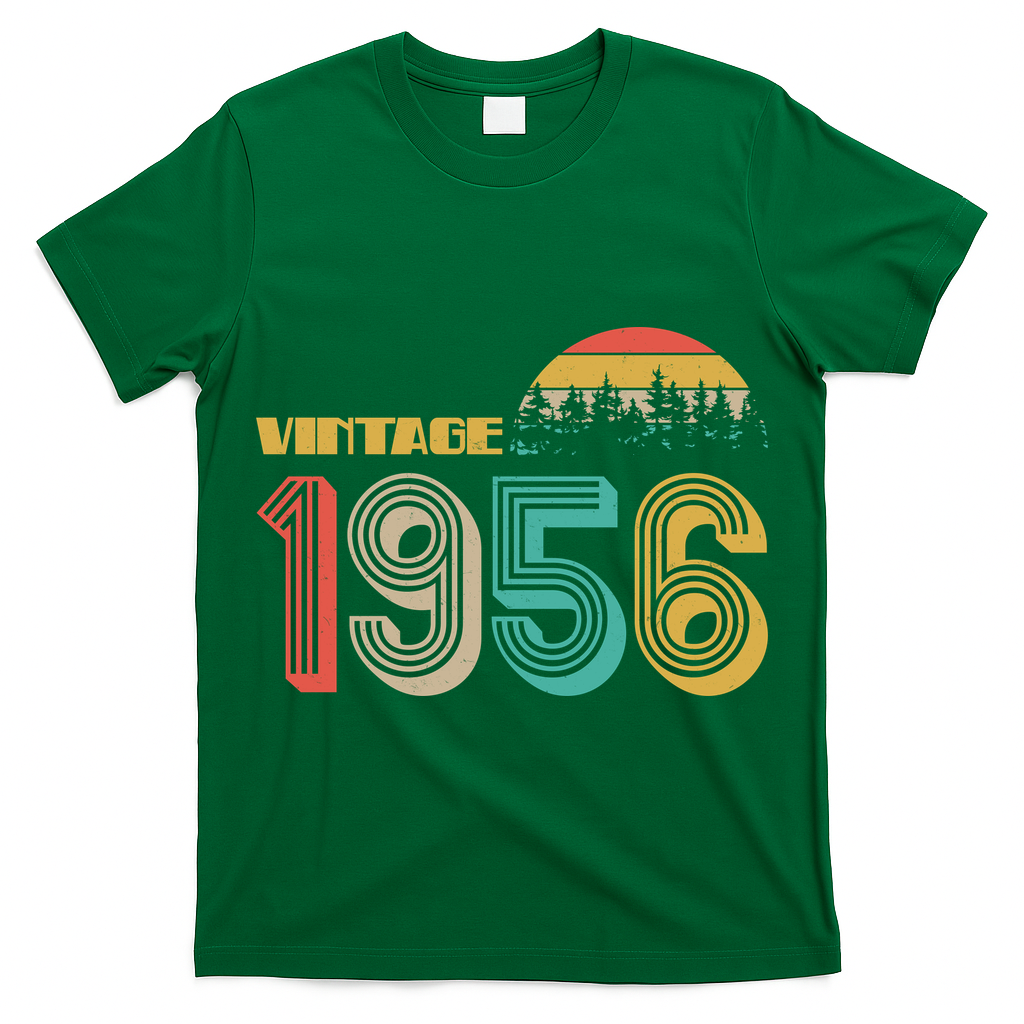 Vintage Sun Nature Wilderness 1956 70th Birthday T-Shirt