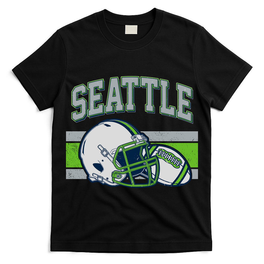 Varsity Style Seattle Football T-Shirt