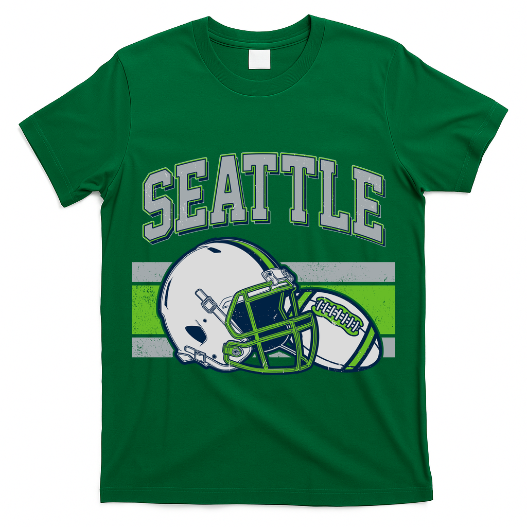 Varsity Style Seattle Football T-Shirt