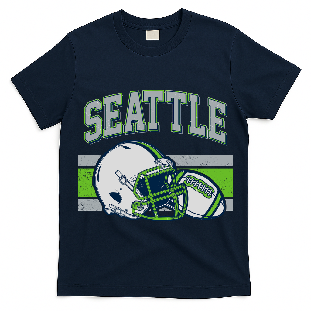 Varsity Style Seattle Football T-Shirt