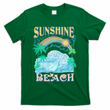 Vintage Summer Time Sunshine Beach T-Shirt - Green