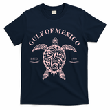 Vintage Sea Turtle Gulf of Mexico Est 1550 Anti Trump T-Shirt - Navy
