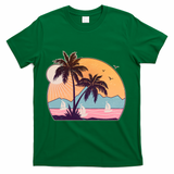 Vintage Summer Beach Emblem T-Shirt - Green