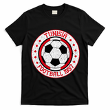 Vintage Tunisia Football 1957 Soccer T-Shirt - Black