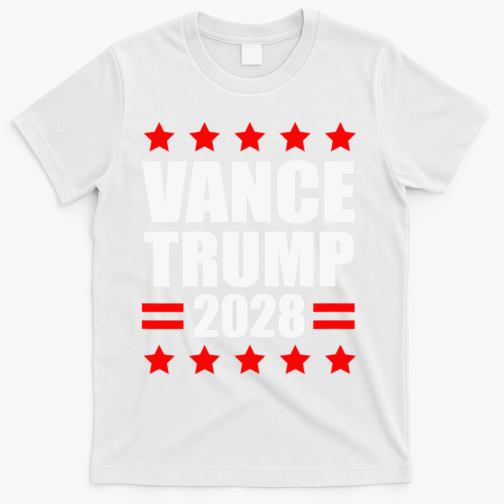 Vance Trump Presidential Election 2028 Political T-Shirt - White