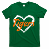 Vintage Tigers Throwback Retro T-Shirt - Green