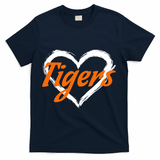 Vintage Tigers Throwback Retro T-Shirt - Navy