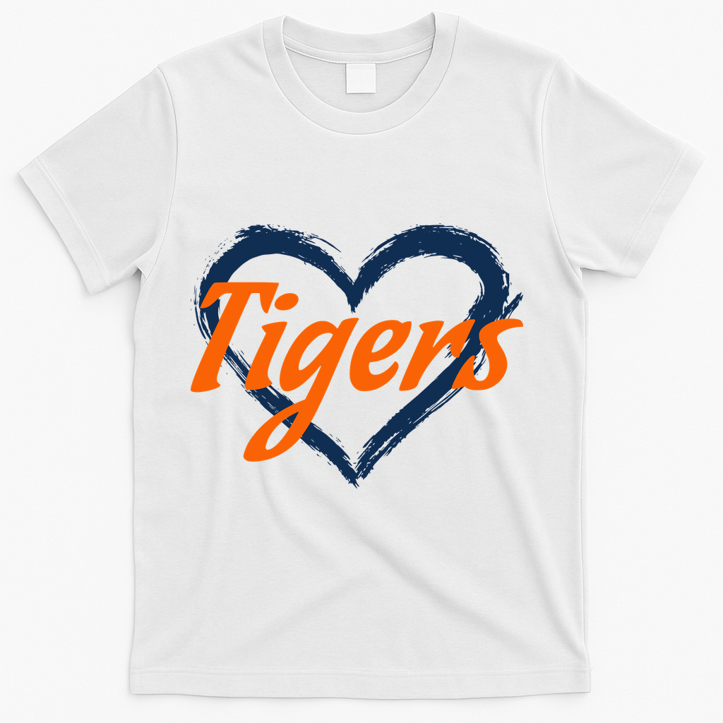 Vintage Tigers Throwback Retro T-Shirt - White