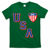 Vintage USA American Flag Shield T-Shirt