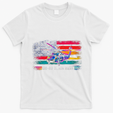 Vintage UH-60 Blackhawk Helicopter Retro T-Shirt - White