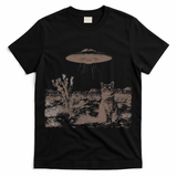 Vintage Ufo Cowboy Cats Western Cowboy Vintage 90s T-Shirt