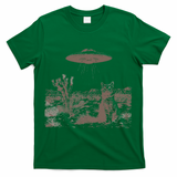 Vintage Ufo Cowboy Cats Western Cowboy Vintage 90s T-Shirt