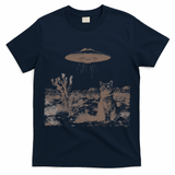 Vintage Ufo Cowboy Cats Western Cowboy Vintage 90s T-Shirt