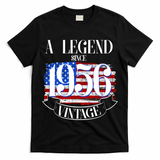 Vintage USA Flag A Legend Since 1956 70th Birthday T-Shirt