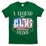 Vintage USA Flag A Legend Since 1956 70th Birthday T-Shirt