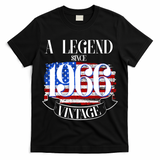 Vintage USA Flag A Legend Since 1966 60th Birthday T-Shirt