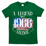 Vintage USA Flag A Legend Since 1966 60th Birthday T-Shirt