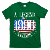 Vintage USA Flag A Legend Since 1996 30th Birthday T-Shirt