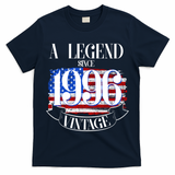Vintage USA Flag A Legend Since 1996 30th Birthday T-Shirt