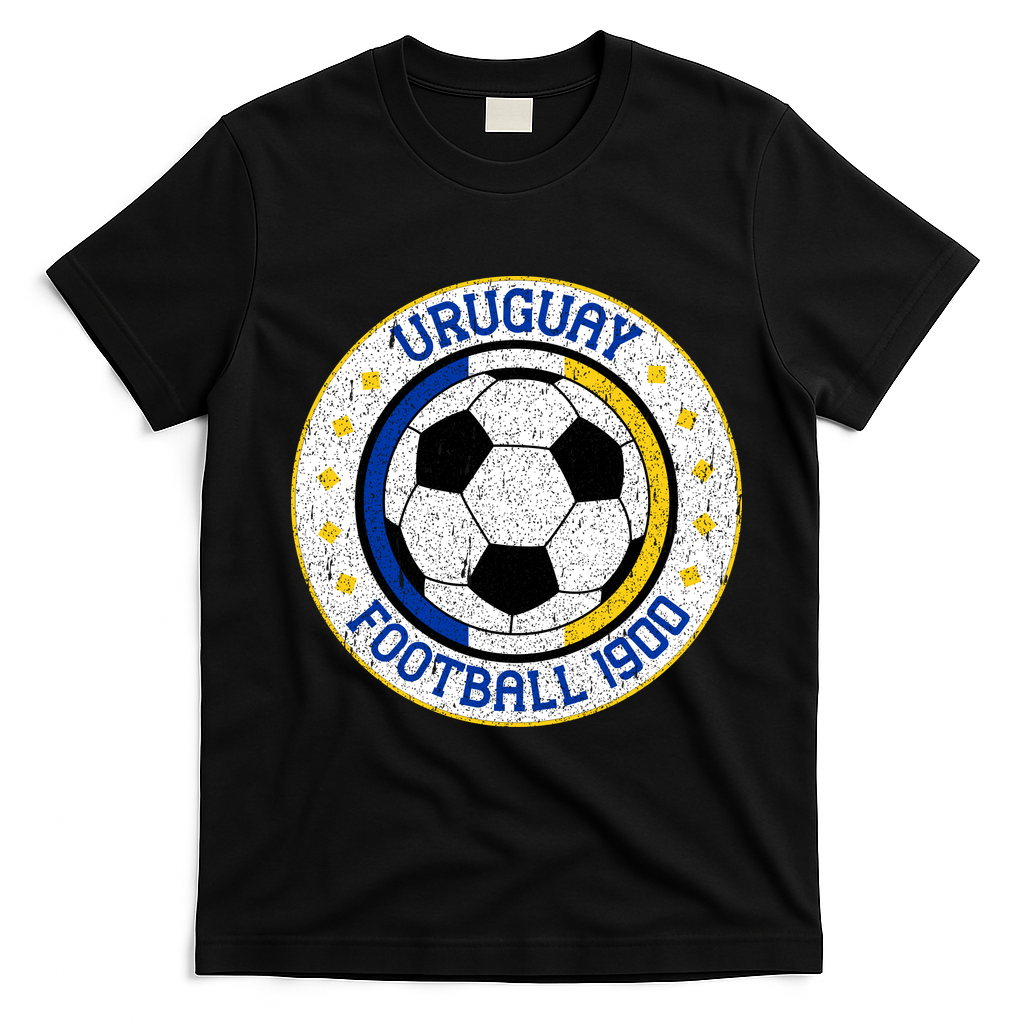Vintage Uruguay Football 1900 Soccer T-Shirt - Black