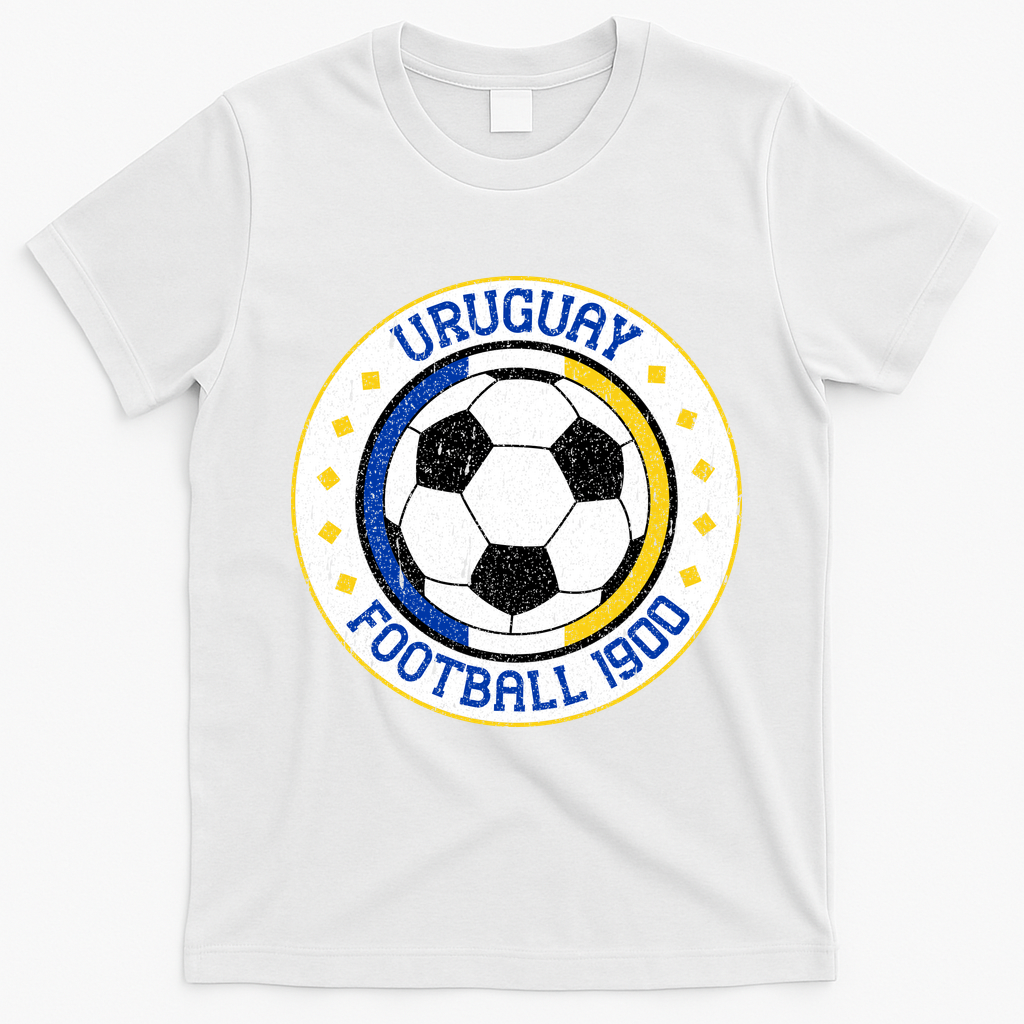 Vintage Uruguay Football 1900 Soccer T-Shirt - White