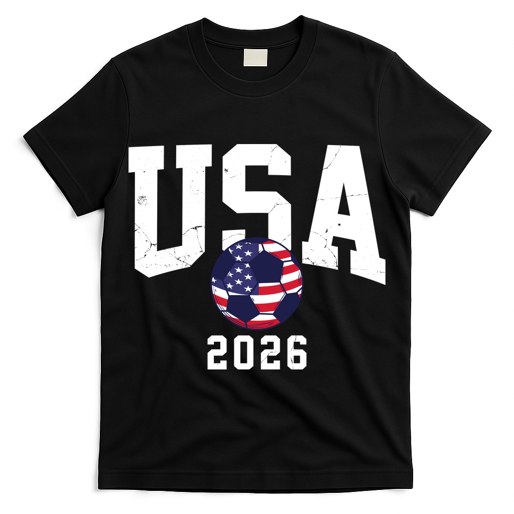 Vintage USA Soccer Ball American 2026 T-Shirt
