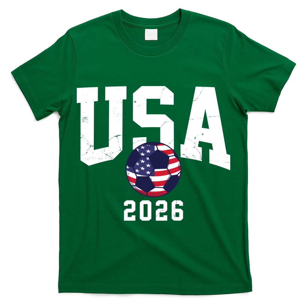 Vintage USA Soccer Ball American 2026 T-Shirt