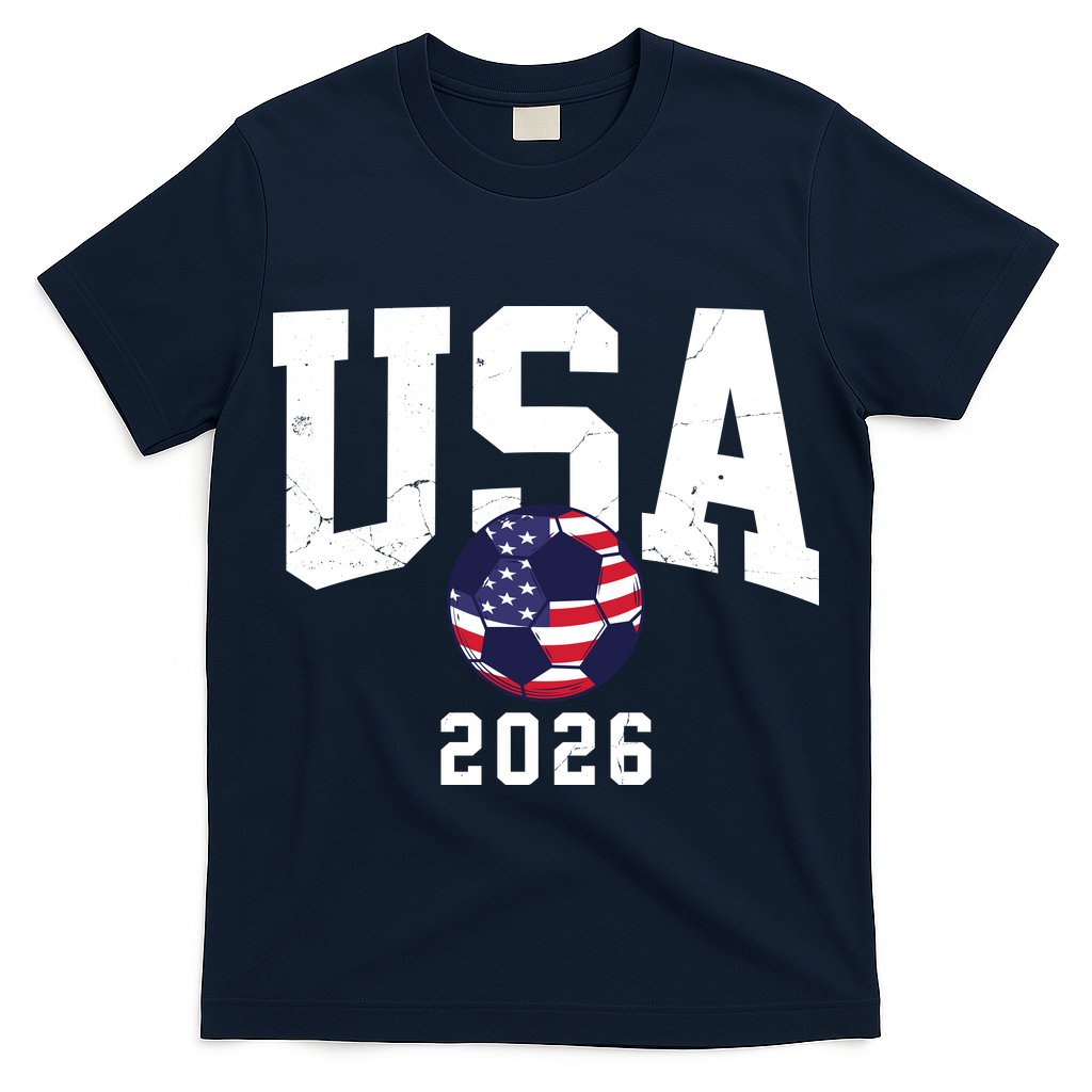 Vintage USA Soccer Ball American 2026 T-Shirt