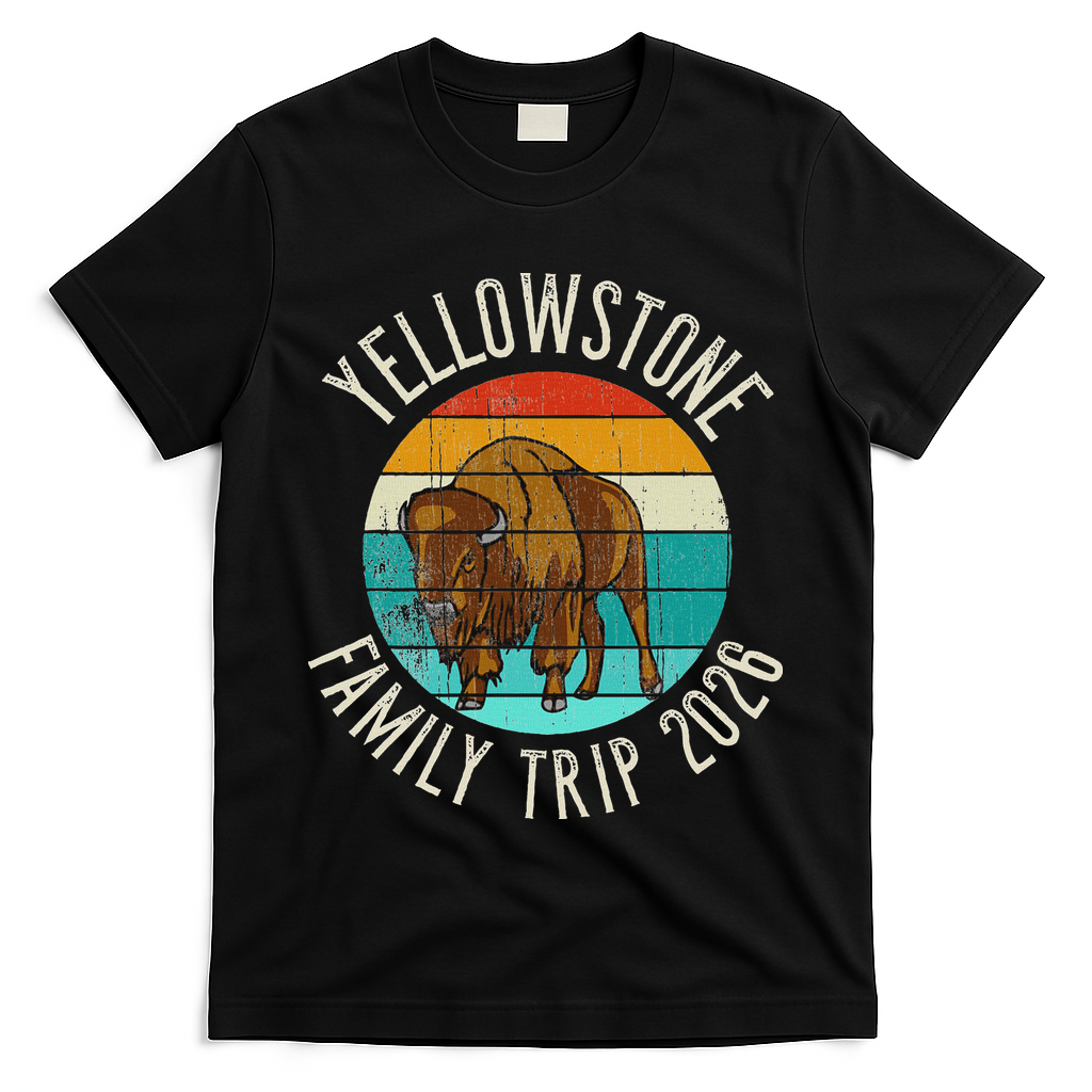 Vintage Yellowstone Family Trip 2026 T-Shirt