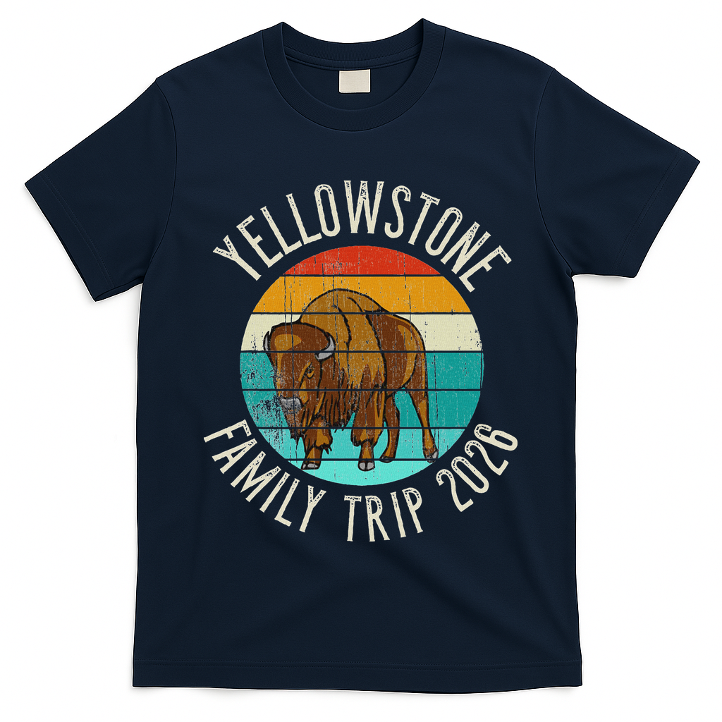 Vintage Yellowstone Family Trip 2026 T-Shirt