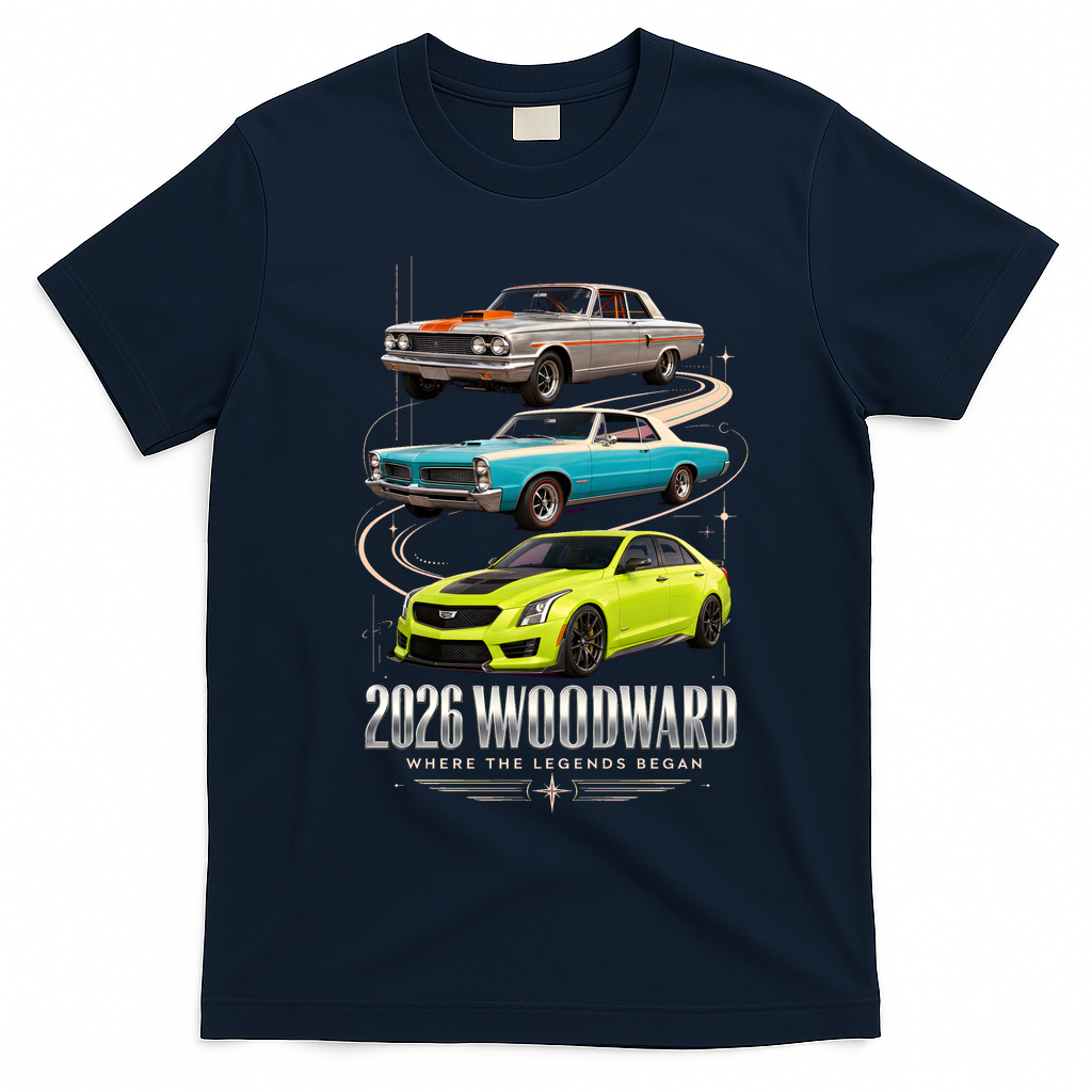 Woodward 2026 Where The Legends Began T-Shirt - Navy Blue