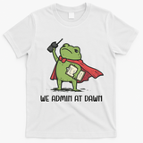 We Admin At Dawn Assistant Principal Frog T-Shirt - White