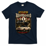Woodward Avenue Classic Car Lovers Tribute 2026 T-Shirt - Navy Blue