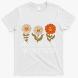 We All Grow At Different Rates Back To School Teacher T-Shirt - White