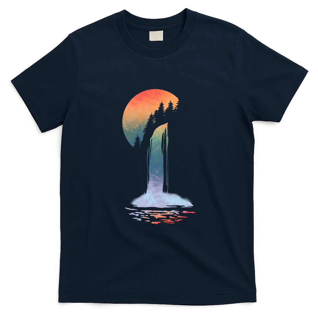 Waterfall - Navy