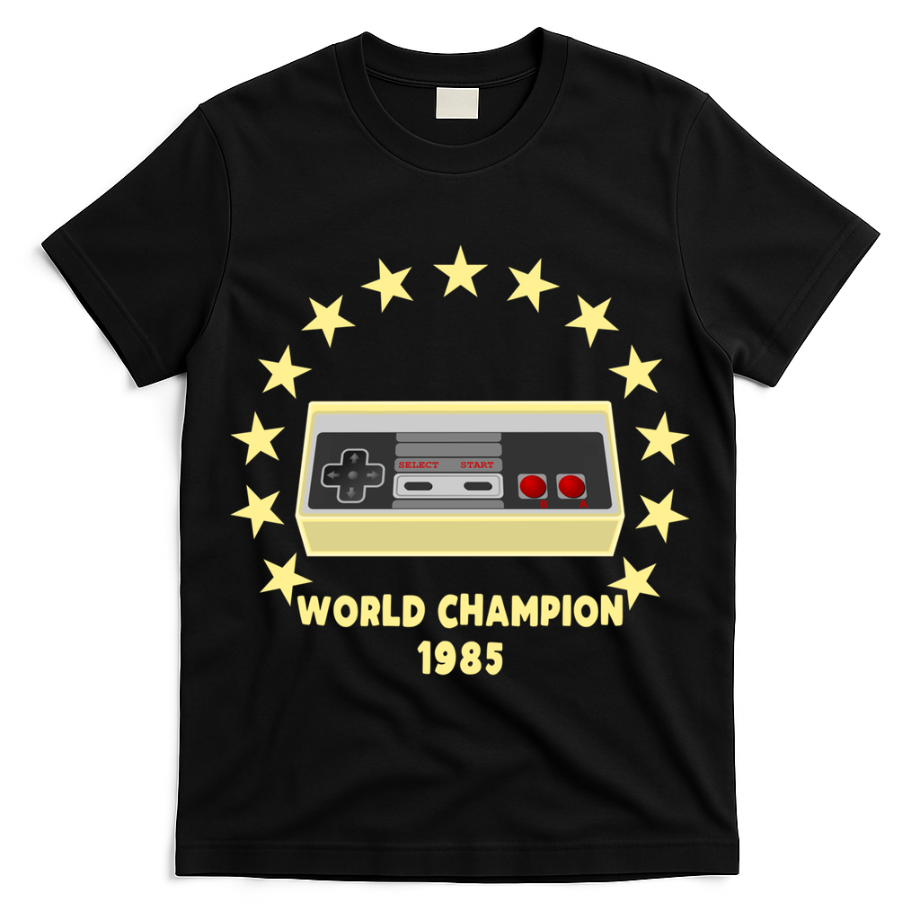 World Champion 1985 Retro Gaming Controller Gift T-Shirt